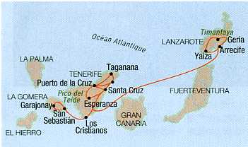 circuit canaries : Les îles fortunées